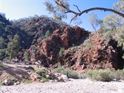 Red walled gorges and dry creek beds Aug 05