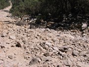 A rough section of the track