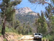 Imposing granite cliffs
