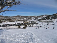 Smiggin Holes - View SW across lower ski slopes 