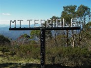 sign at Mt Terrible