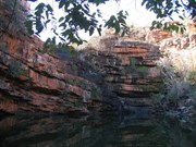 Dry waterfall at head of gorge Sept 05