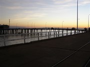 Derby whalf at sunset