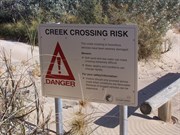 Yardie Creek crossing - A warning worth heeding - Nov 2007