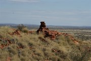 The cairn (View is west towards Mt Hodgson)