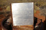Len Beadell plaque at Windy Corner 2009