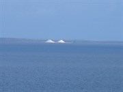 Salt stockpiles 20km distant