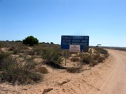 This is the turn off to Steep Point from Useless Loop Road