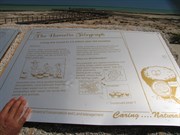 Information sign and boardwalk