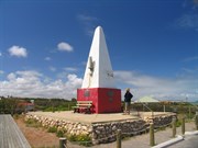 Historic obelisk at scenic lookout