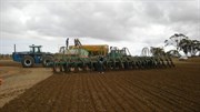 Ford Versatile with Air Seeder near Dalwallinu