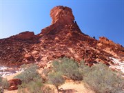 Eroded rock formation
