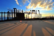 South of the wrecks