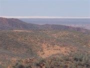 View 50km to dry salt crust of Lake Frome