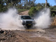A creek crossing that actually had water Aug 05