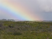 Rainbow over outskirts of The Pinnacles