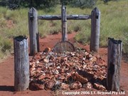 Close view of gravesite