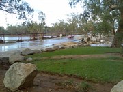 The day after flooding.