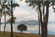 On a still day the water at Lake Awoonga was like glass
