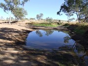 Second smaller pool at the junction of the two creeks