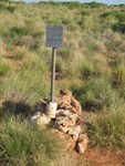 Cairn and Plaque the last two aboriginal nomads - Karrarinarri