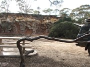 One of several campsites