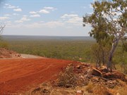 View northwards back towards Galvins Gorge turnoff. Note tarre