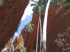 Echidna Chasm - 100m high walls at entrance to chasm