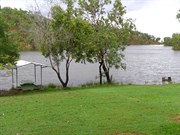 Picnic area with view east towards dam wall