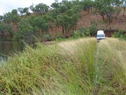 Driving across the dam wall