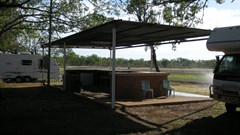 Adelaide River Showground Caravan Park - BBQ Area 