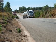 Give way to the big fellas coming over the bridge as its only 