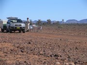 Morning tea on the gibbers