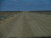 Three lanes wide near turn off to Mound springs
