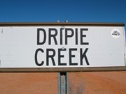 Dripie Creek sign