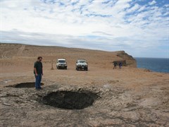 False Entrance Blowholes and Cliffs
