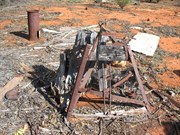 Relics are scatterred throughout the bush