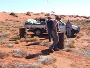 Old fuel dump at Geosurveys Base A