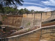 Dam wall half an hour from campsite