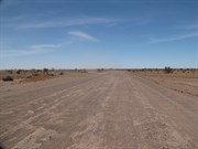 View East along new track