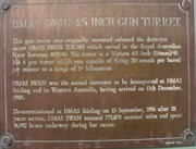 HMAS Swan Gun Turret Sign