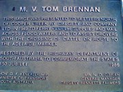 M.V. Tom Brennan Sign