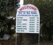 Top of the Town sign