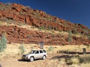 Cliffs to west of river