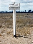 The Tropic of Capricorn marker south of Rockhampton - 1962 ver