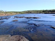 where you have to wade across the river