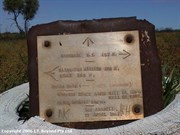 Plaque at Everard Junction - Len Beadell