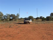 Goal posts on the Gunbarrel.