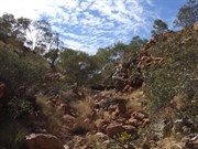 Looking up the gorge towards the waterhole