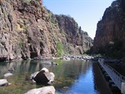 Twin Falls Gorge and floating walkway